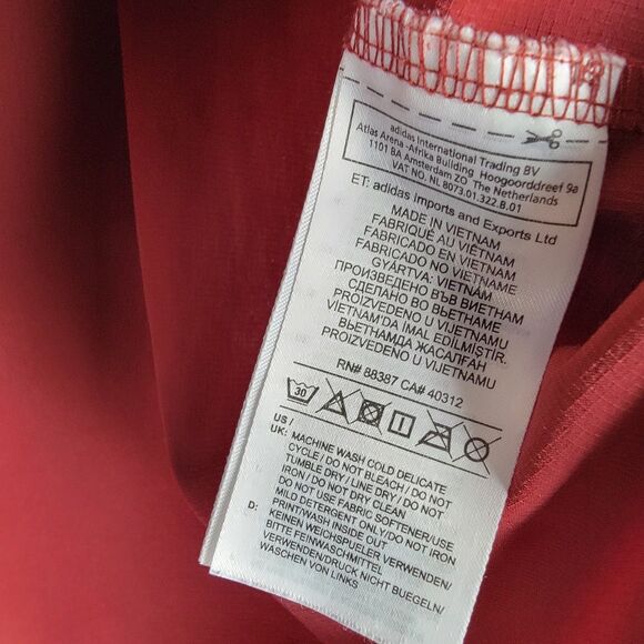 Adidas Mens Size S ID Woven Shell Hooded Anorak Jacket DH9050 Maroon Outdoor - Picture 5 of 8